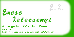 emese kelecsenyi business card